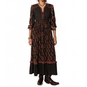 NEW MAISON HOTEL women's lily dress in black coffee